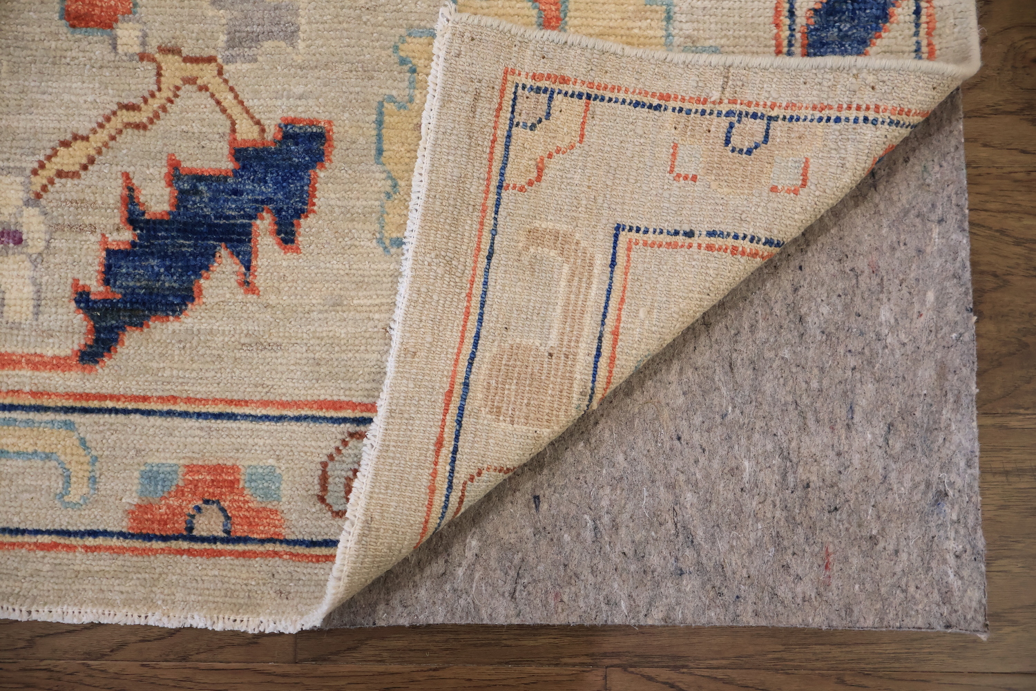 Geometric Grey Oushak Turkish Oriental Wool Area Rug 9x13