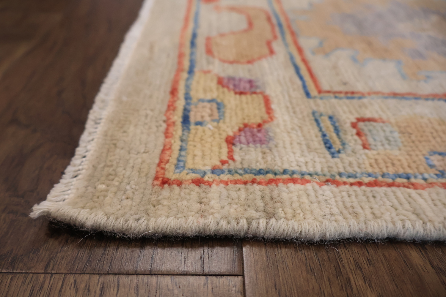 Geometric Grey Oushak Turkish Oriental Wool Area Rug 9x13