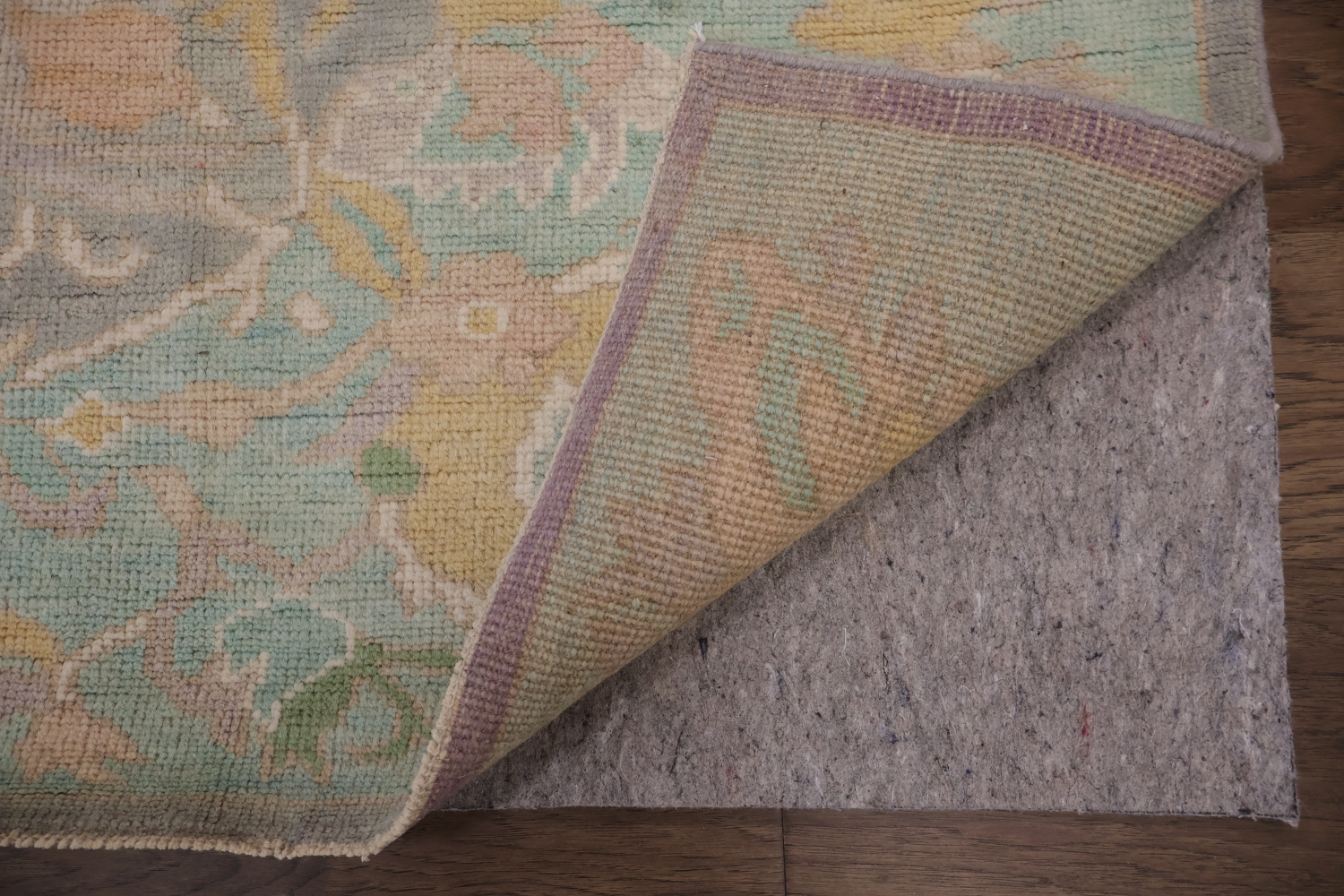Muted Grey Oriental Wool Oushak Turkish Area Rug 9x12