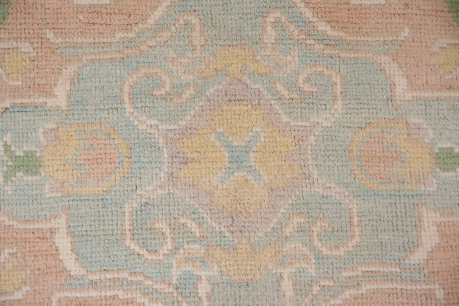 Muted Grey Oriental Wool Oushak Turkish Area Rug 9x12