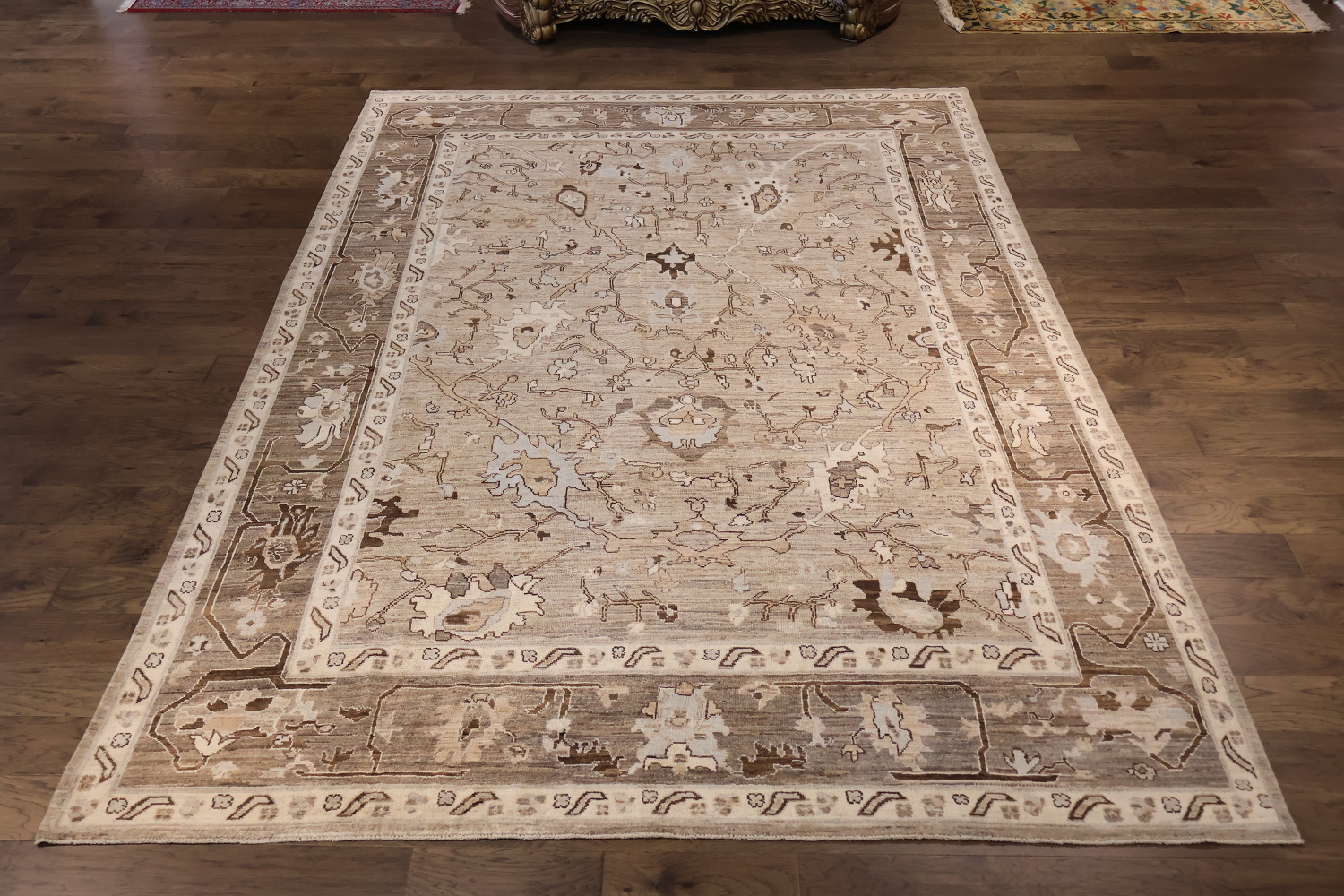 Oushak Turkish Oriental Wool Area Rug 9x13