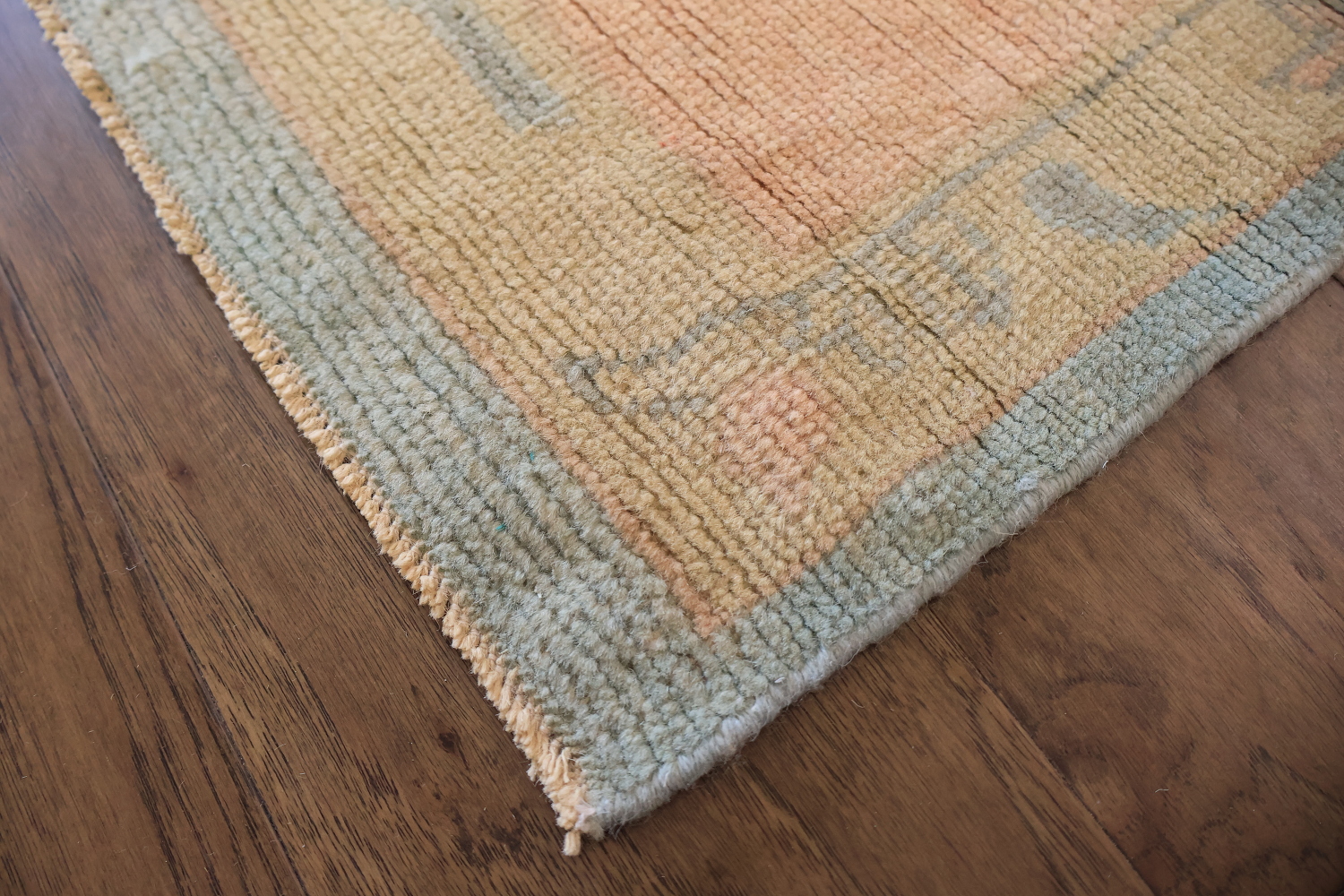 OUTSTANDING! Muted Green Oriental Wool Oushak Turkish Large Rug 10x14