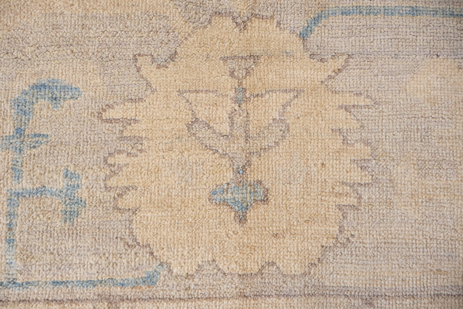 Decorative Muted Oushak Turkish Large Oriental Wool Rug 10x14