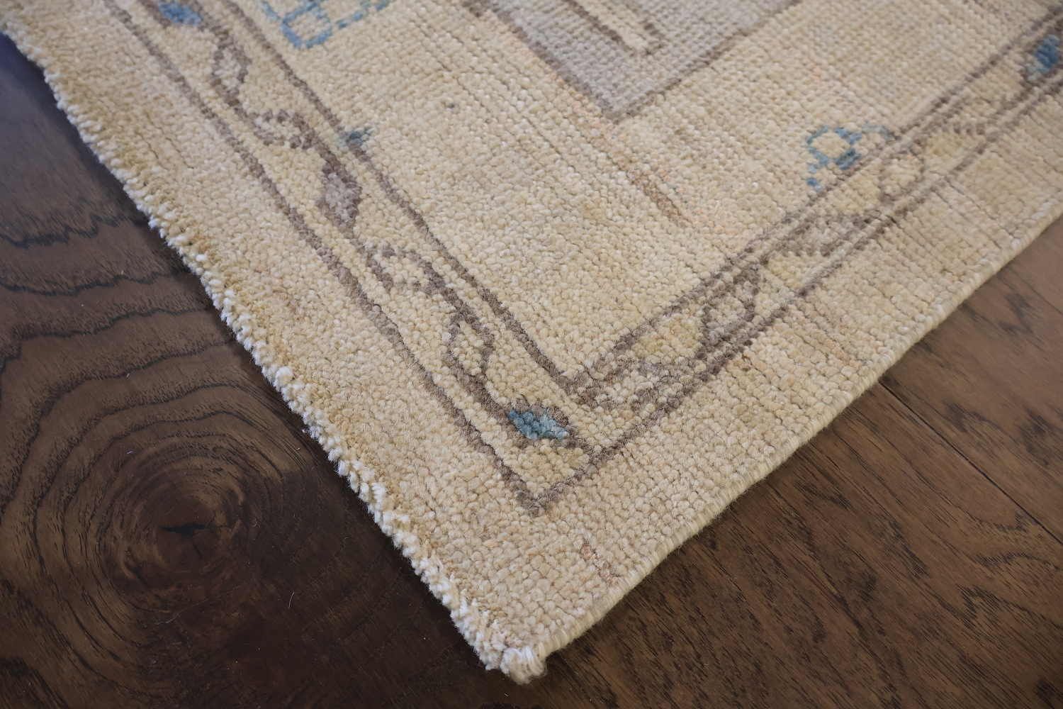 Decorative Muted Oushak Turkish Large Oriental Wool Rug 10x14