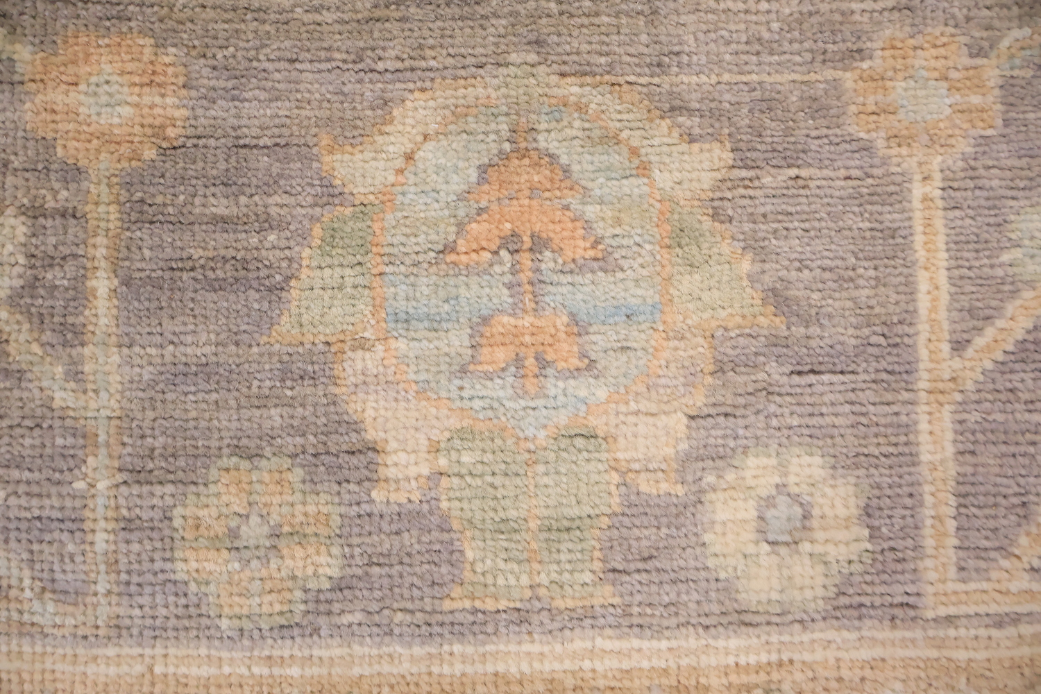 Stunning Muted Grey Oushak Turkish Area Wool Rug 9x12