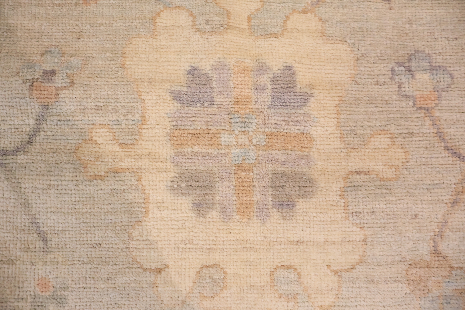Stunning Muted Grey Oushak Turkish Area Wool Rug 9x12