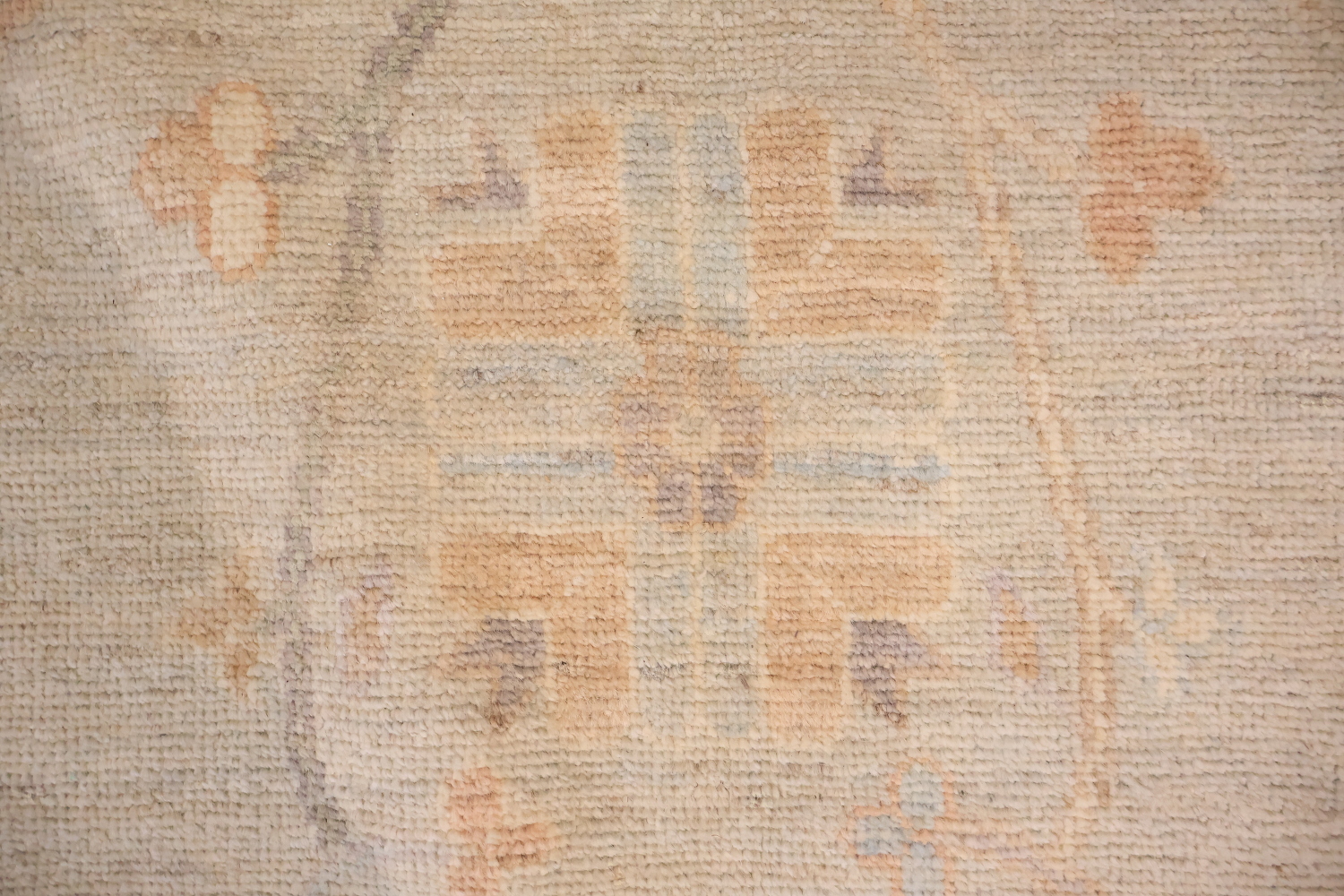 Stunning Muted Grey Oushak Turkish Area Wool Rug 9x12