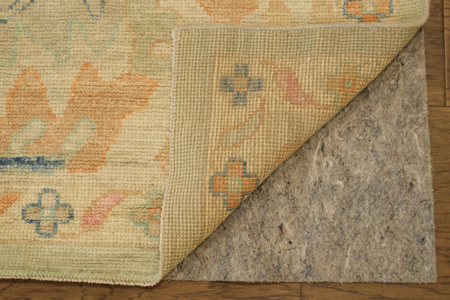 Vegetable Dye Muted Green Wool Oushak Turkish Large Rug 10x14
