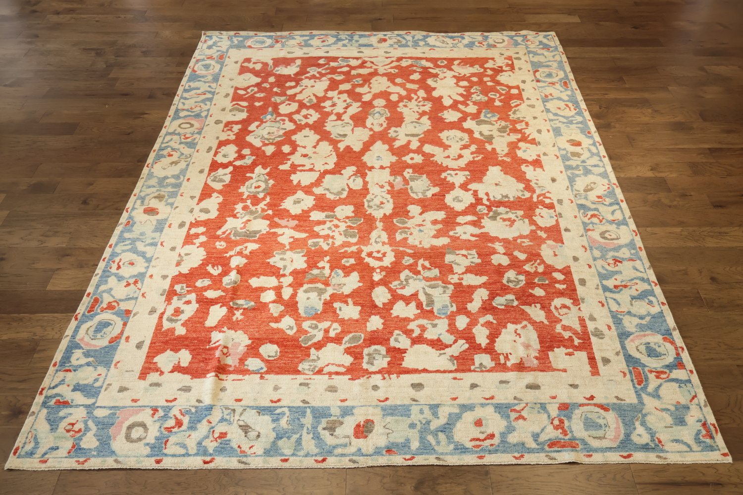 Outstanding! ALL All Over Oushak Turkish Large Floral Wool Rug 10x14