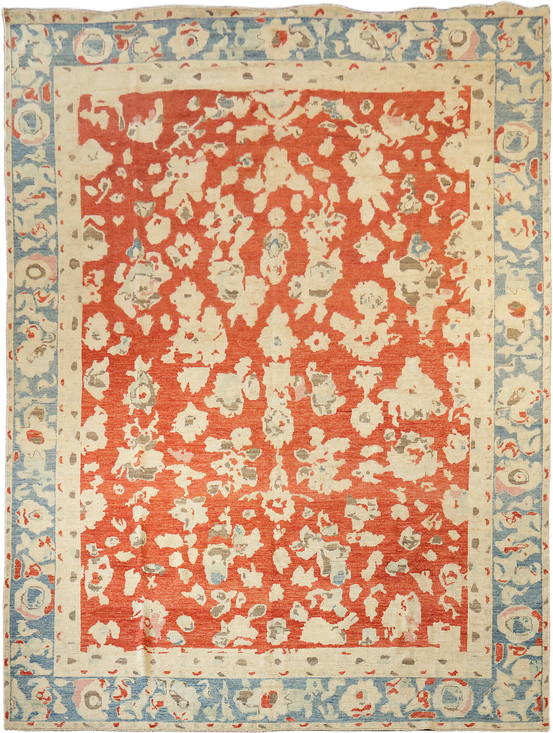 Outstanding! ALL All Over Oushak Turkish Large Floral Wool Rug 10x14