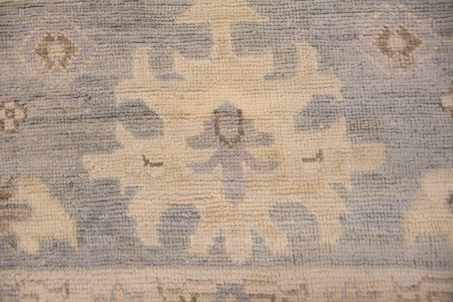 Vegetable Dye All Over Oriental Oushak Turkish Large Wool Rug 10x14
