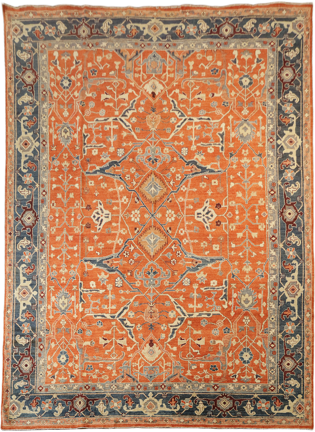 Outstanding! Wool Oushak Turkish Vegetable Dye Oriental  Large Rug 10x14