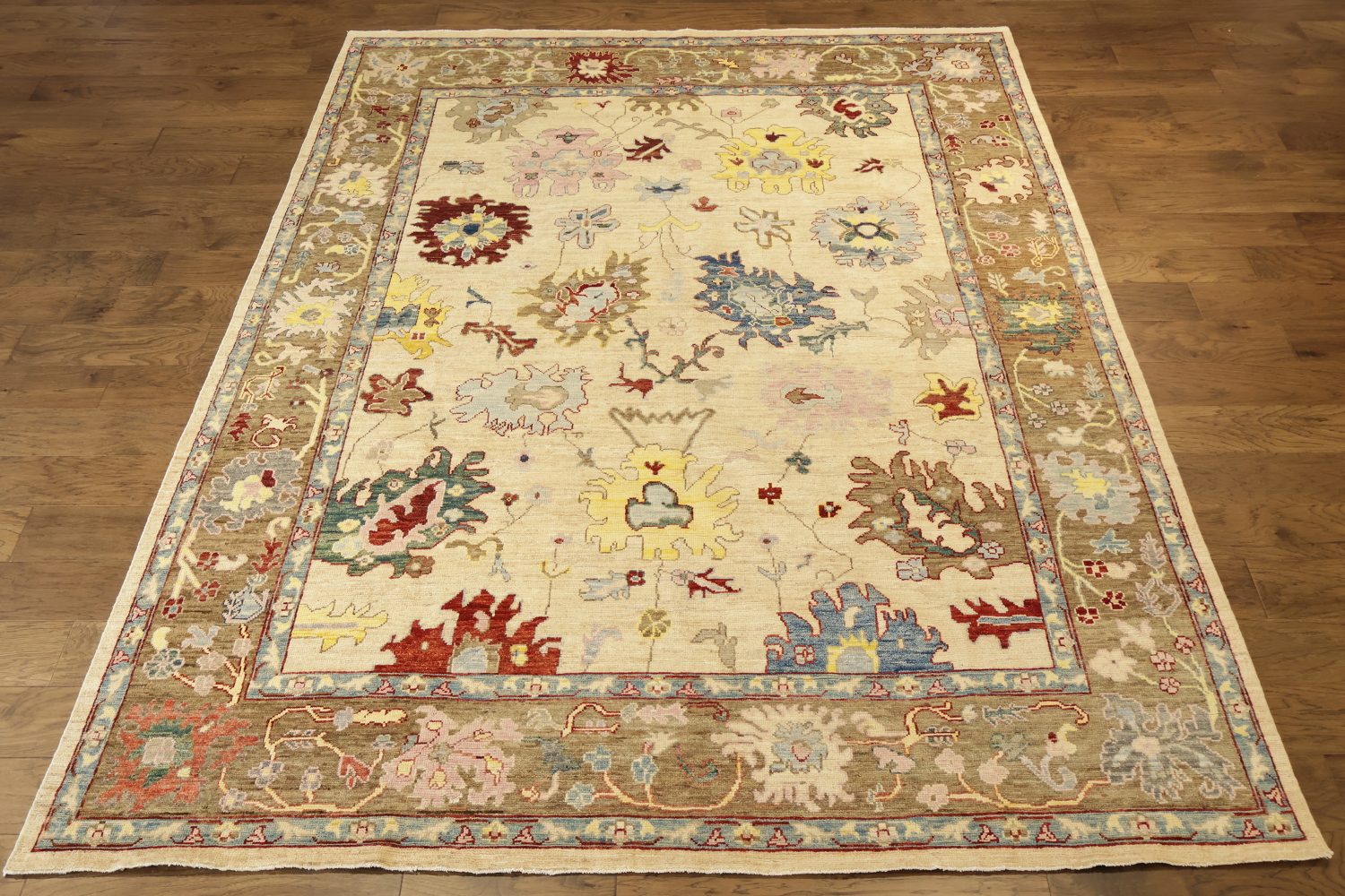 Vegetables Dye Wool Oushak Oriental Turkish Area Rug 8x10