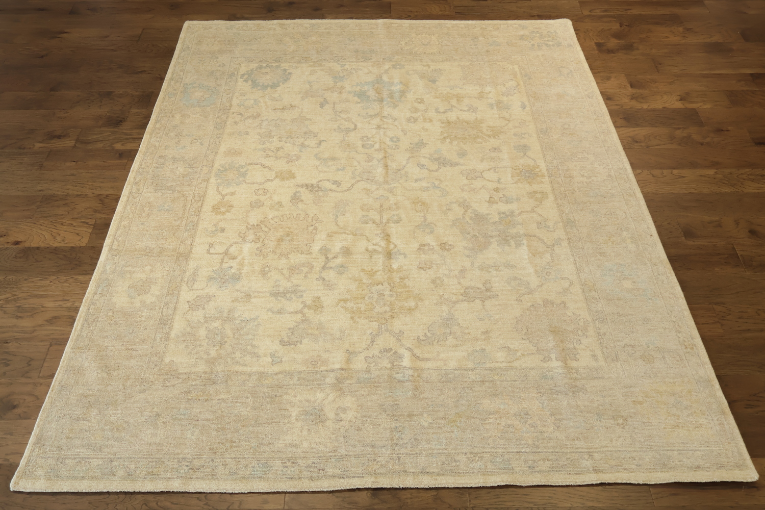 All Over Muted Floral Oushak Oriental Turkish Area Rug 8x10