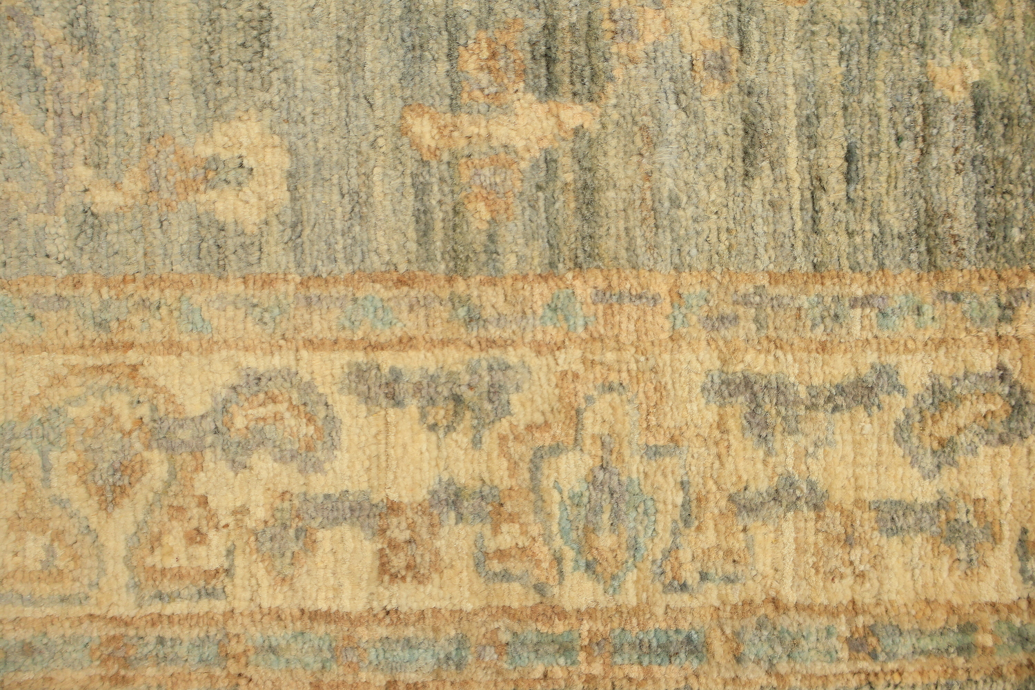 Top Quality Wool Grey Oriental Oushak Turkish Rug 3x6