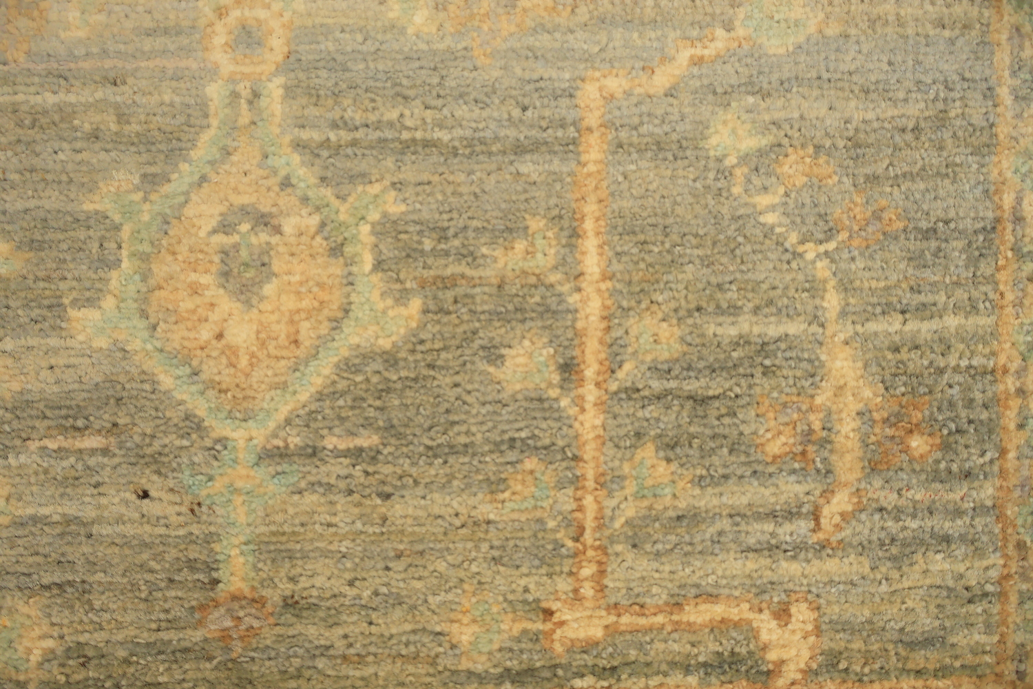 Top Quality Wool Grey Oriental Oushak Turkish Rug 3x6
