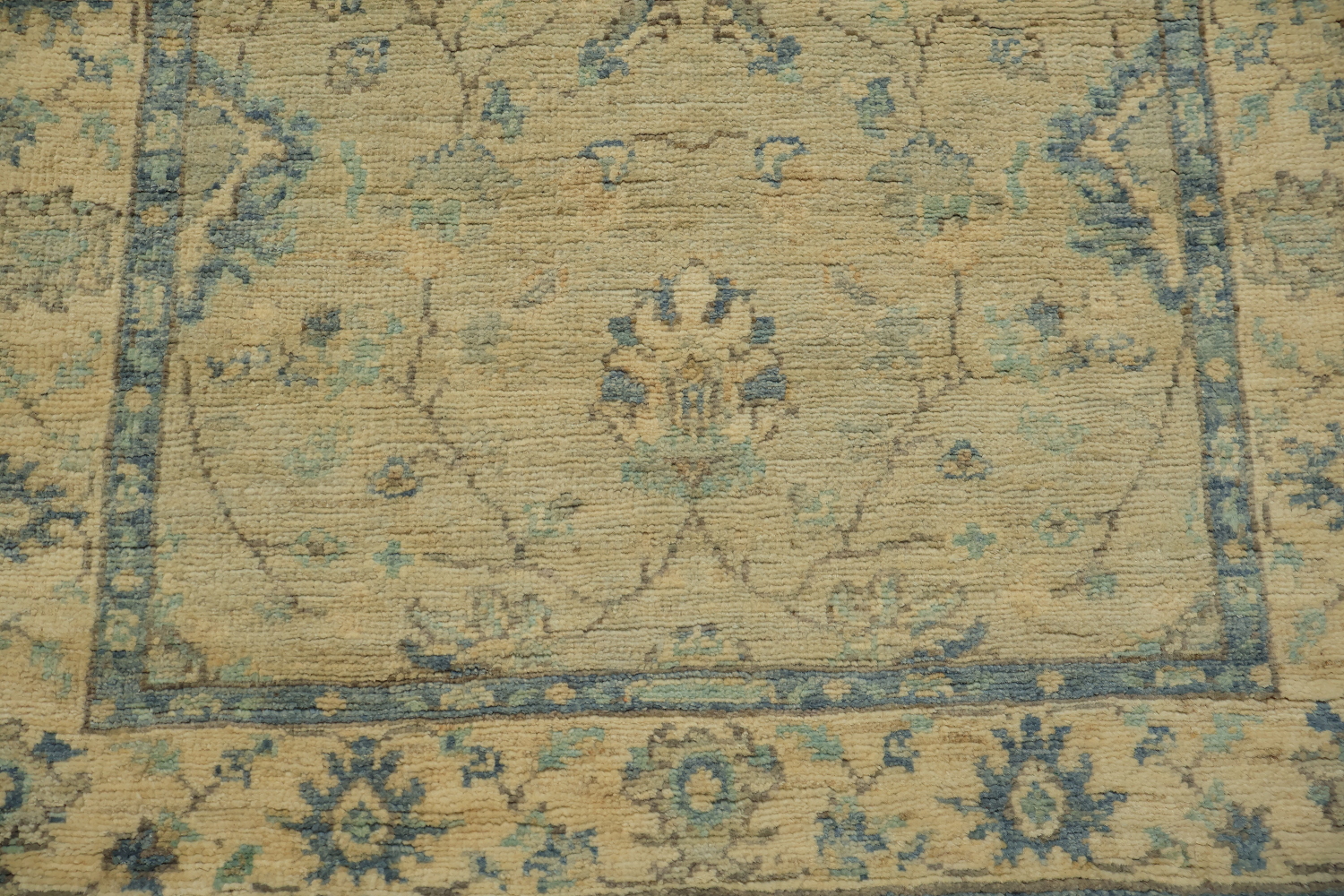 Outstanding! All Over Floral Oriental Wool Oushak Turkish Runner Rug 3x10