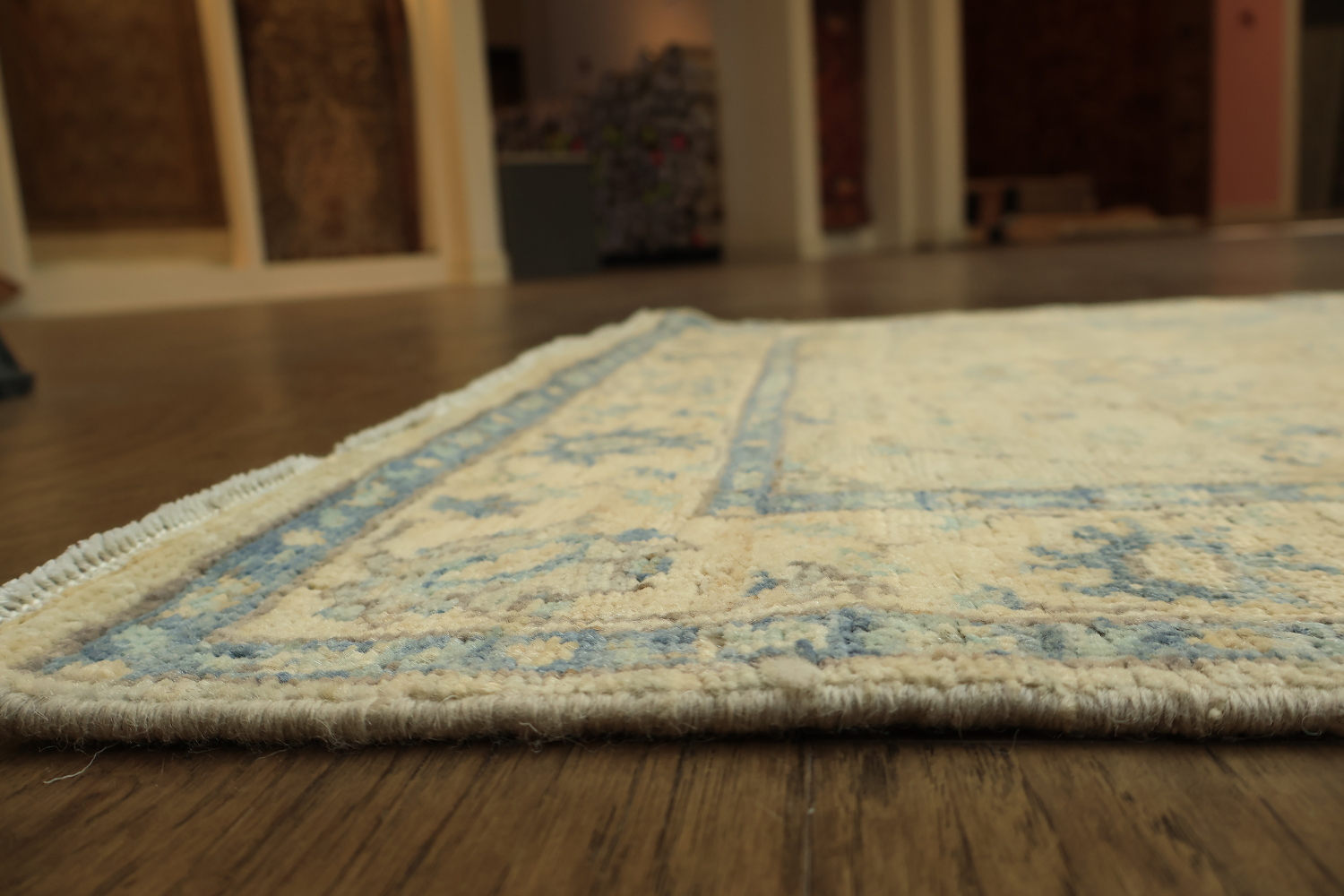 Outstanding! All Over Floral Oriental Wool Oushak Turkish Runner Rug 3x10