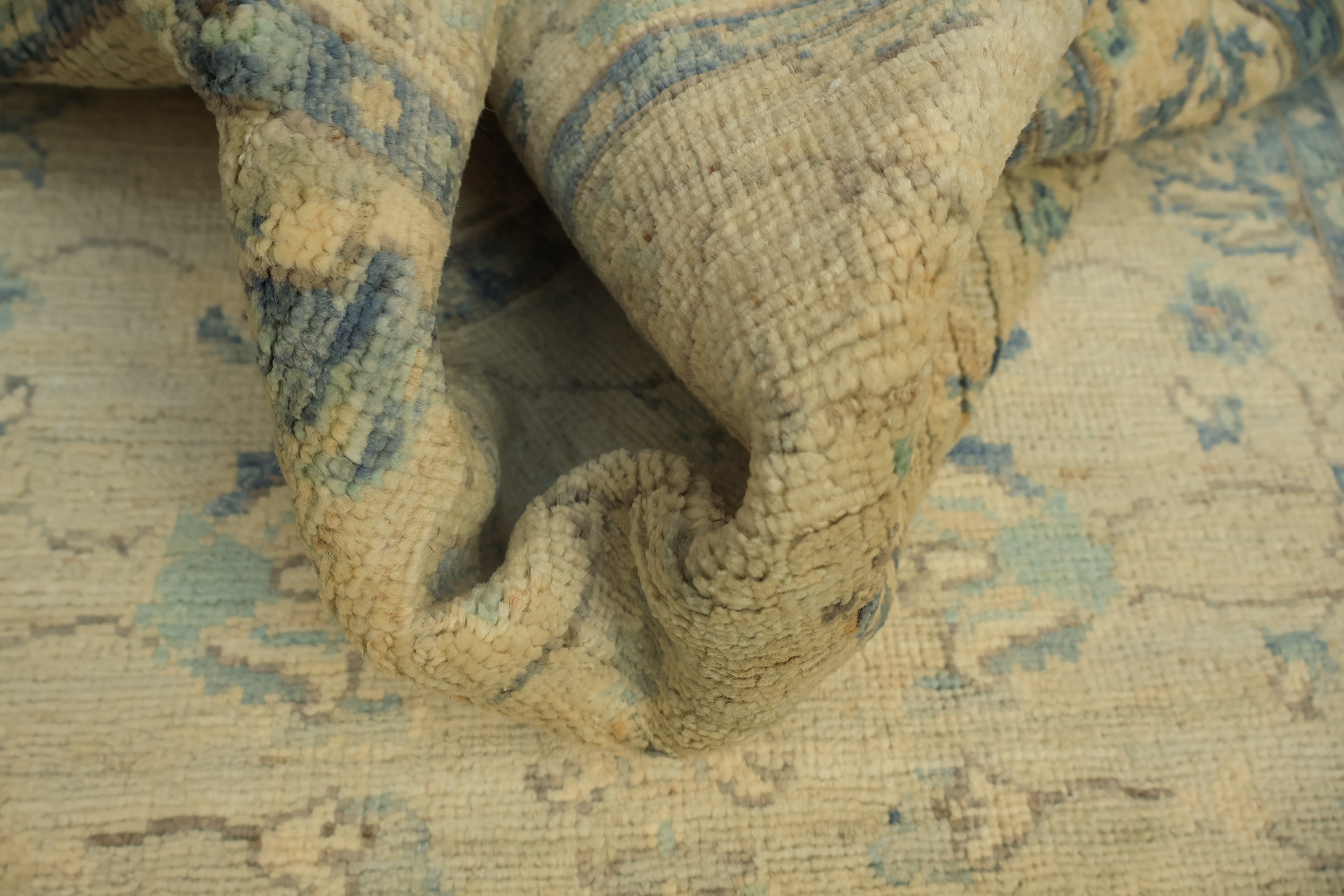 Outstanding! All Over Floral Oriental Wool Oushak Turkish Runner Rug 3x10