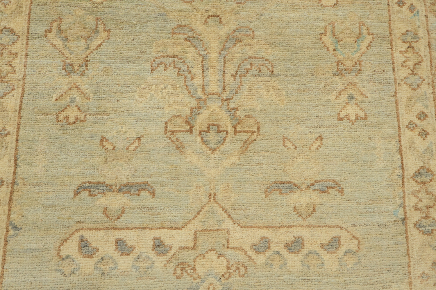 Grey Muted Oriental Oushak Turkish Wool Rug 3x6