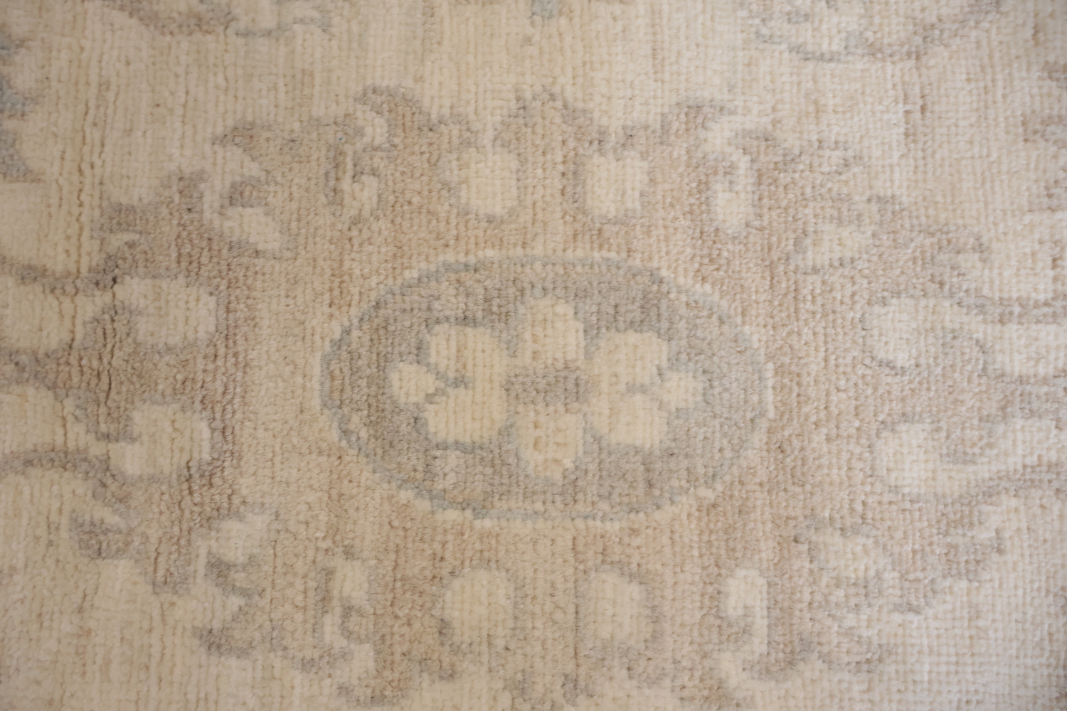 Muted All Over Floral Oushak Turkish Oriental Wool Round Rug 8x8