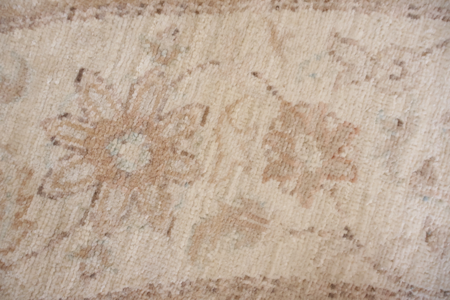 Outstanding Muted Green Oriental Oushak Turkish Round Wool Rug 7x7