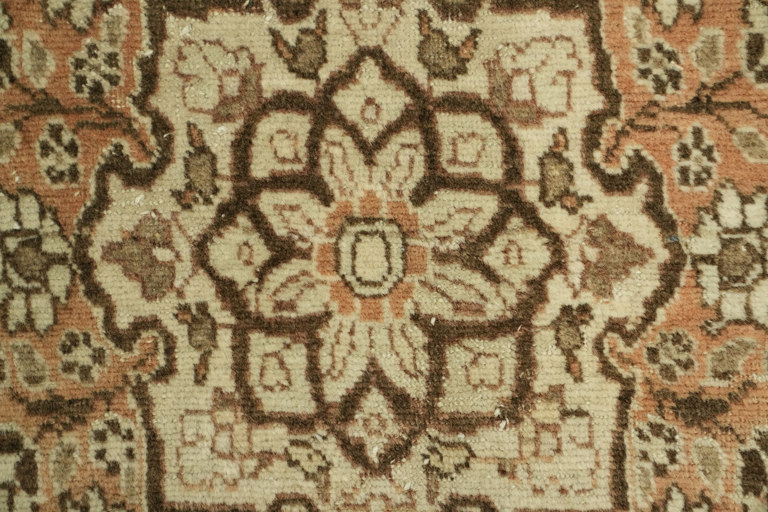 Pre-1900 Antique Beige Tabriz Haj-Jalili Persian Rug 4'x6'