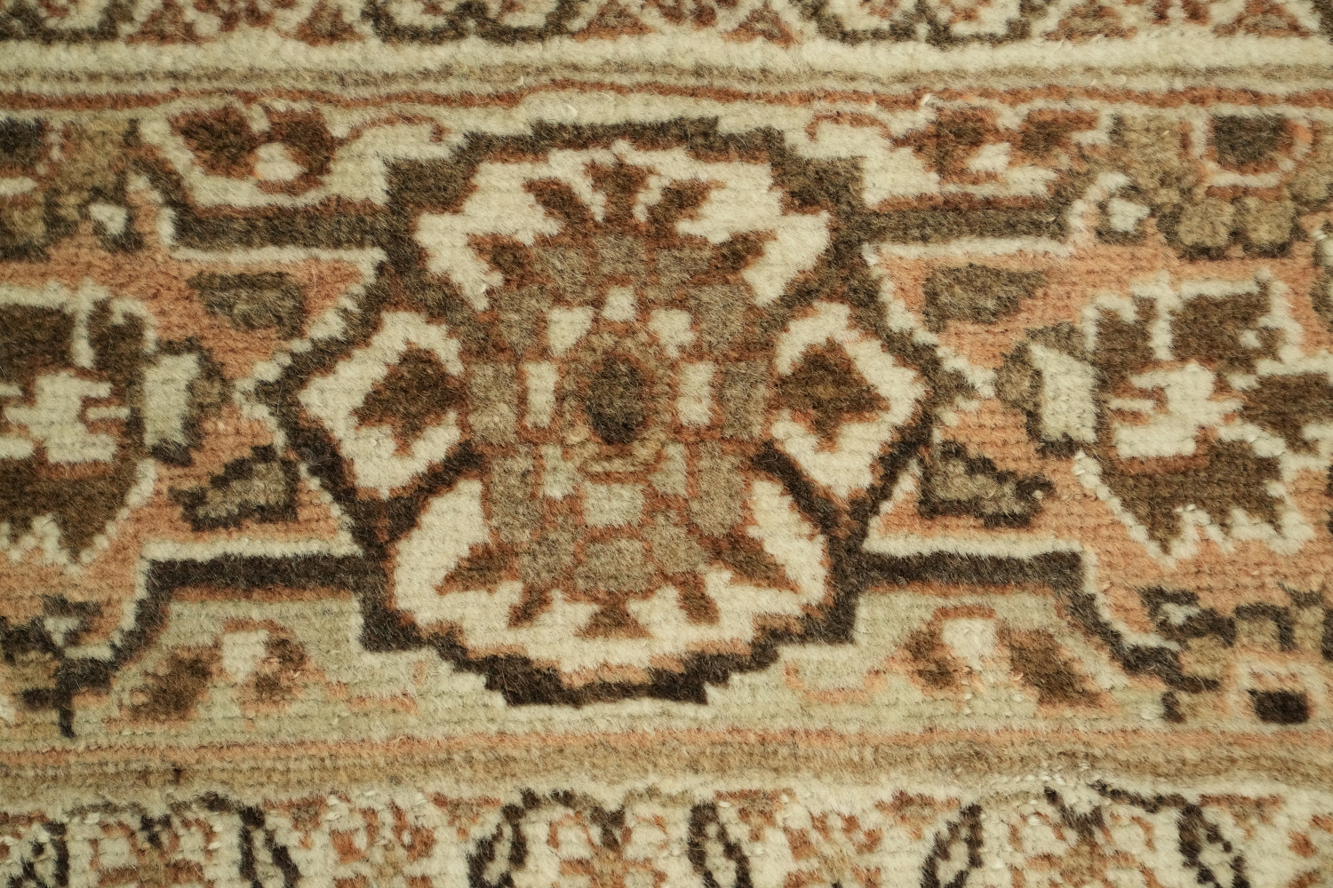 Pre-1900 Antique Beige Tabriz Haj-Jalili Persian Rug 4'x6'