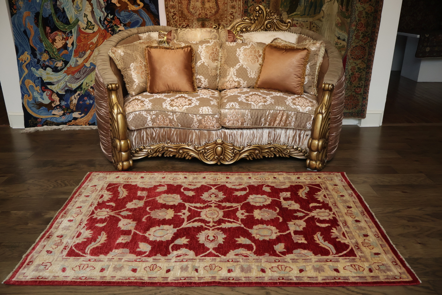 4x6 Peshawar Pakistan Oriental Area Rug