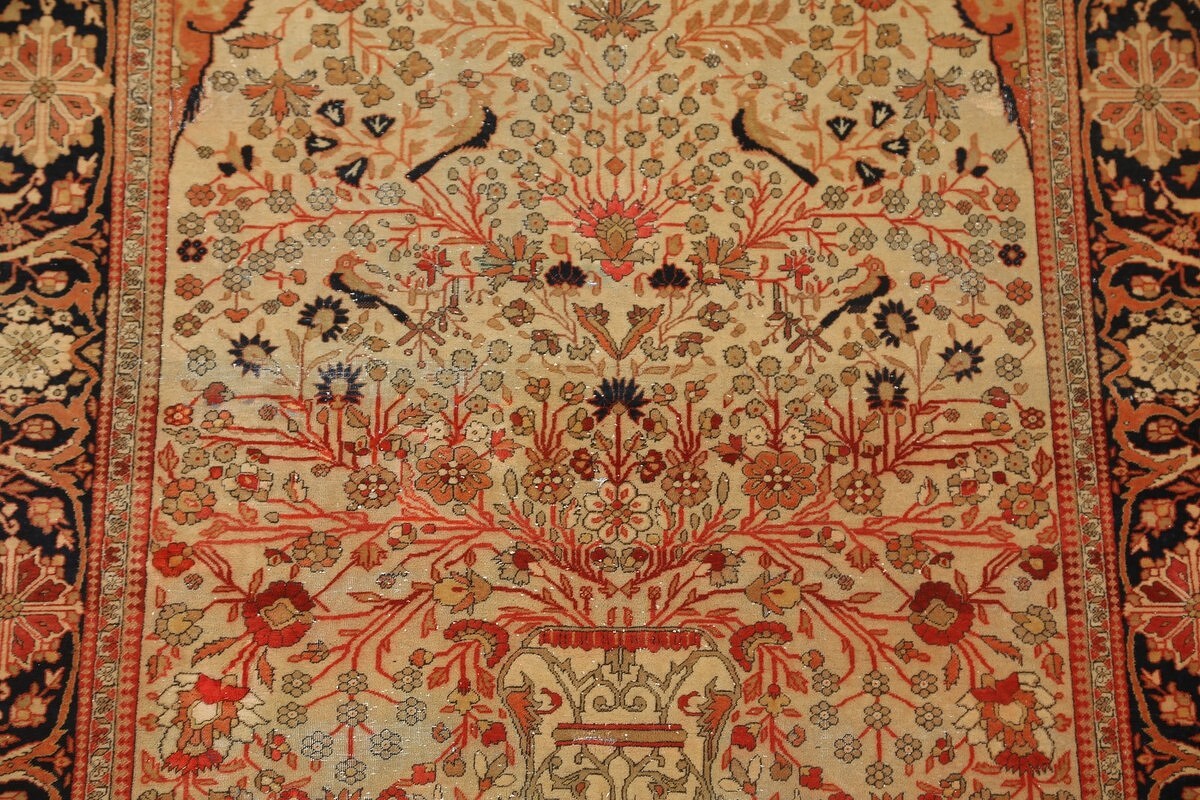 4x7 Kashan Mohtashem Persian Area Rug