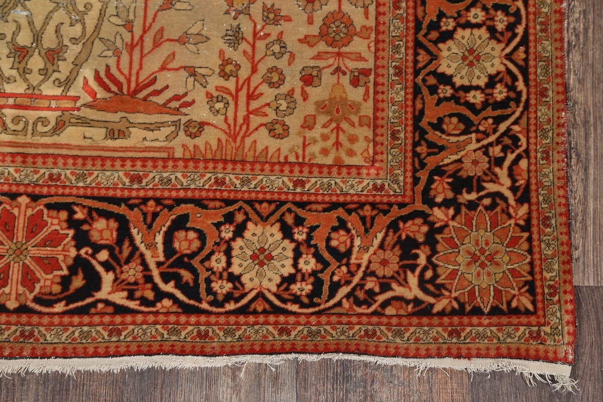 4x7 Kashan Mohtashem Persian Area Rug