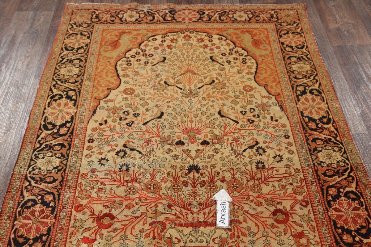 4x7 Kashan Mohtashem Persian Area Rug