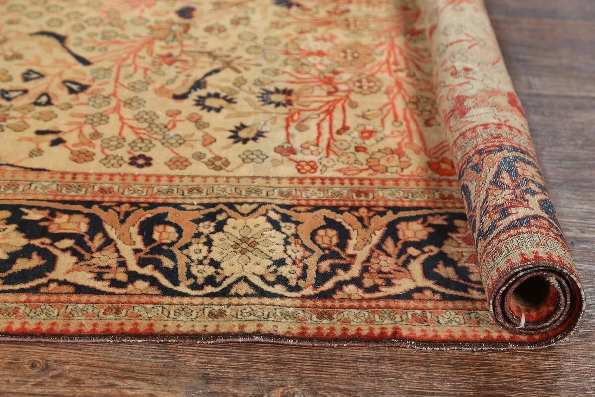 4x7 Kashan Mohtashem Persian Area Rug