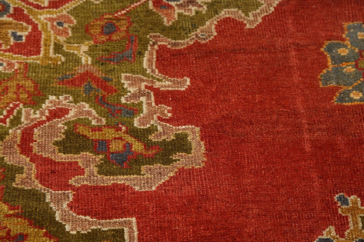 Pre-1900 Vegetable Dye Sultanabad Sarouk Persian Area Rug 7x12