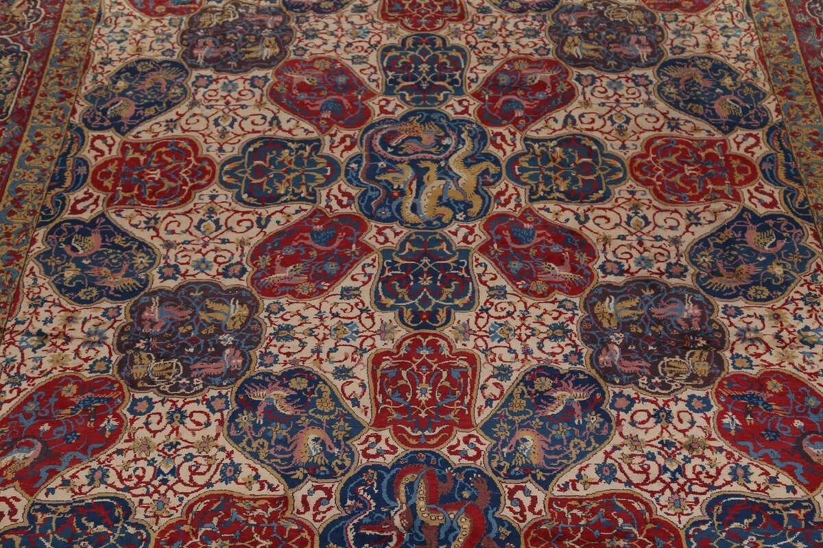 Antique Vegetable Dye 12x20 Agra Taj-Mahal Oriental Area Rug