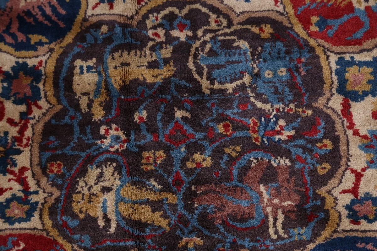 Antique Vegetable Dye 12x20 Agra Taj-Mahal Oriental Area Rug