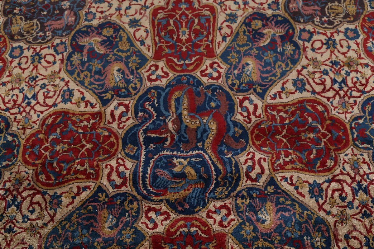 Antique Vegetable Dye 12x20 Agra Taj-Mahal Oriental Area Rug