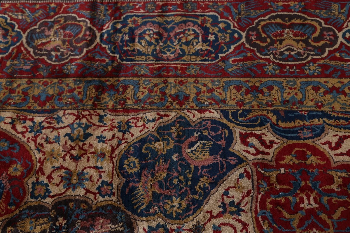 Antique Vegetable Dye 12x20 Agra Taj-Mahal Oriental Area Rug