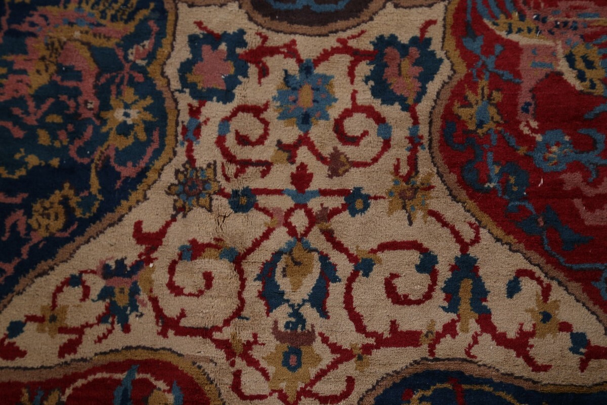 Antique Vegetable Dye 12x20 Agra Taj-Mahal Oriental Area Rug