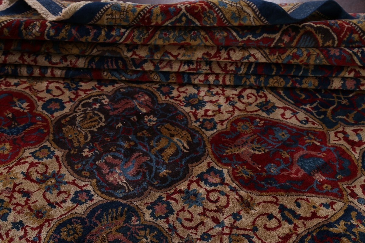 Antique Vegetable Dye 12x20 Agra Taj-Mahal Oriental Area Rug