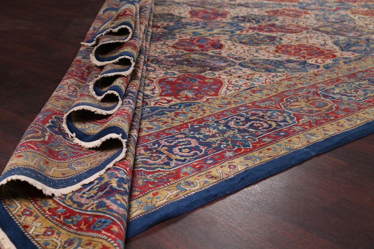 Antique Vegetable Dye 12x20 Agra Taj-Mahal Oriental Area Rug