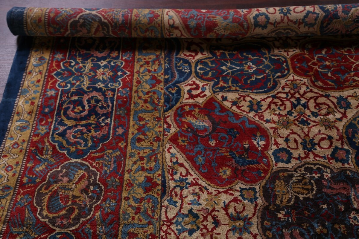 Antique Vegetable Dye 12x20 Agra Taj-Mahal Oriental Area Rug