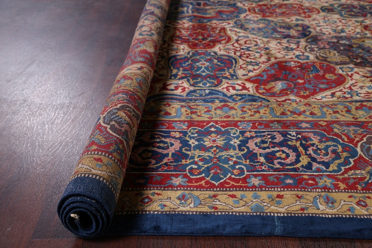 Antique Vegetable Dye 12x20 Agra Taj-Mahal Oriental Area Rug