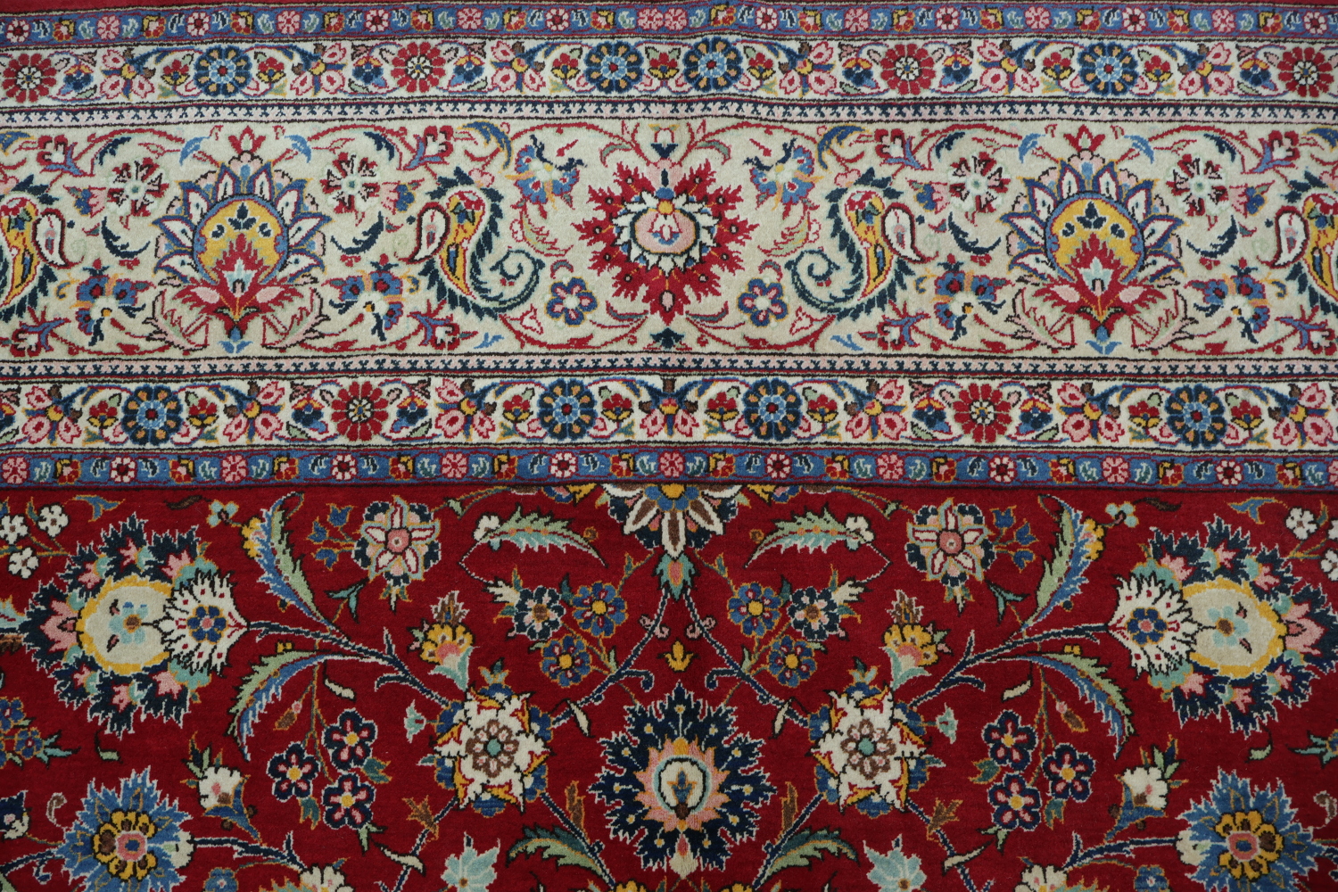 Top Quality Traditional All-Over Red Kashan Persian Area Rug 10x14