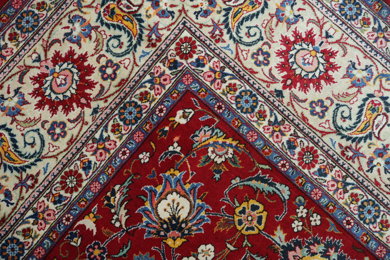 Top Quality Traditional All-Over Red Kashan Persian Area Rug 10x14