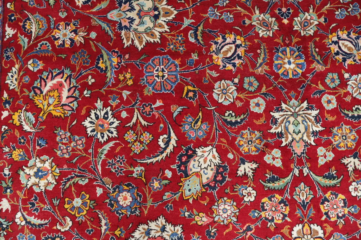 Top Quality Traditional All-Over Red Kashan Persian Area Rug 10x14