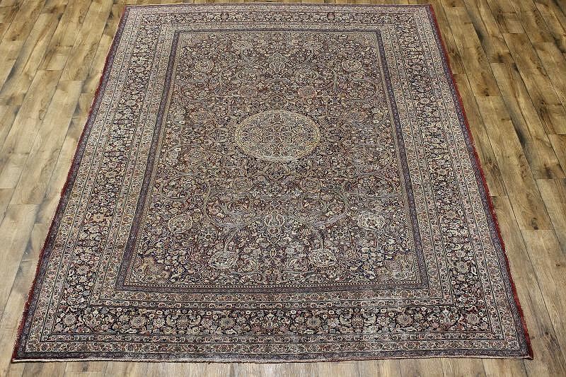 Pre-1900 Antique 9x12 Dorokhsh Persian Area Rug