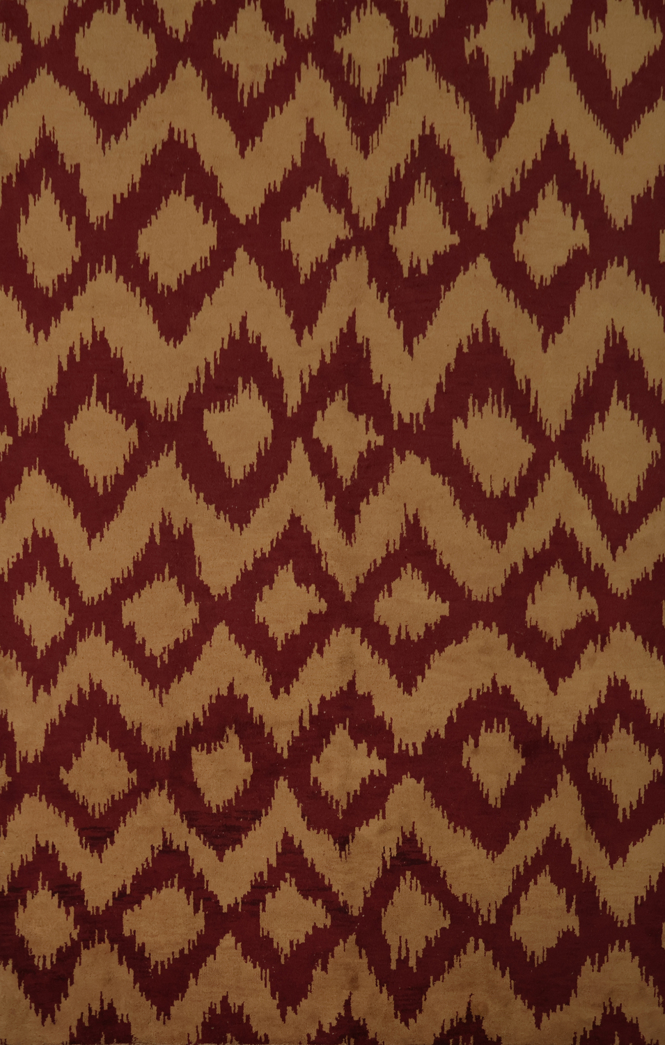 Ikat Patterned Moroccan Large Rug 10x14 for Modern Homes