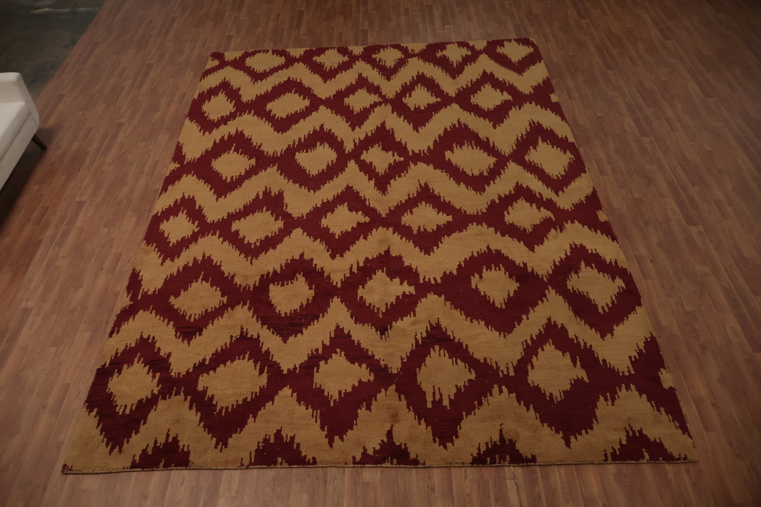 Ikat Patterned Moroccan Large Rug 10x14 for Modern Homes