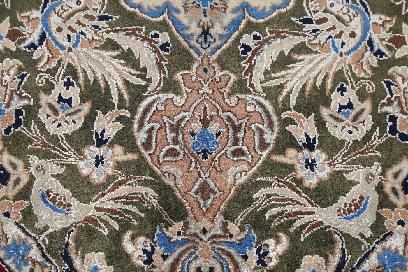 Red Antique Floral Nain Persian Area Rug 10X14